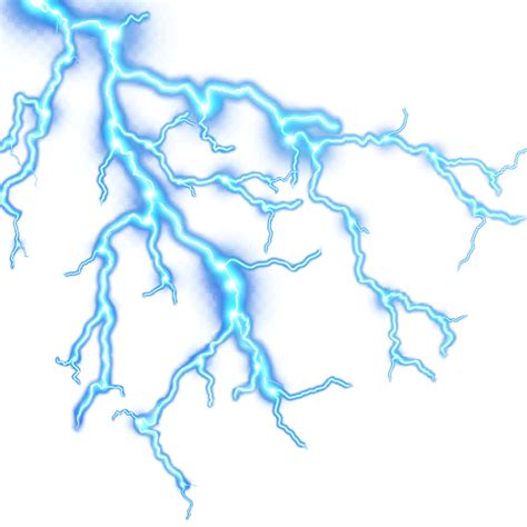 Transparent Background Blue Lightning Effect Png Images
