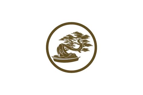 Premium Vector Bonsai Tree Logo Design