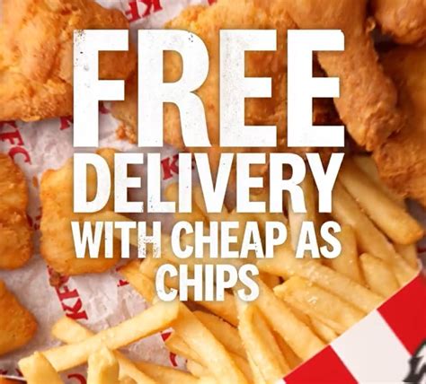 Deal Kfc Free Delivery With 25 95 Cheap As Chips Purchase Via Kfc App Frugal Feeds