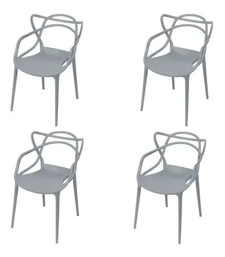Cadeira De Jantar Elidy Allegra Estrutura De Cor Cinza Unidades Frete Gr Tis