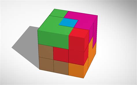 3d Design Soma Cube Tinkercad