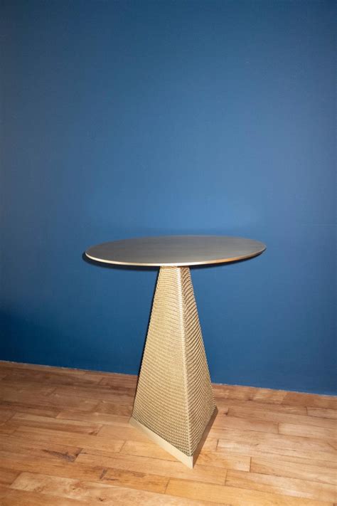 Not all oil rubbed bronze finishes are identical. Armor Cylinder Side Table in Oil-Rubbed Bronze and Satin ...