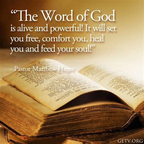 The Word Of God Is Alive And Powerful It Will Set You Free John