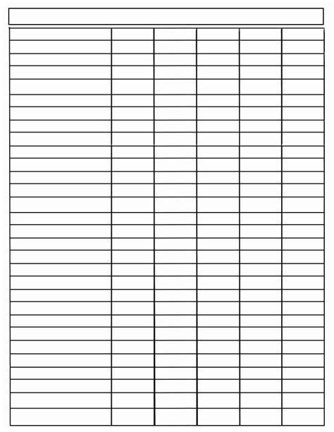 30 Free Blank Chart Templates