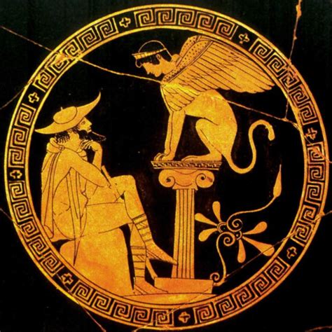 Oedipus Solves The Riddle Of The Theban Sphinx Altgriechische Kunst Griechische Gemälde