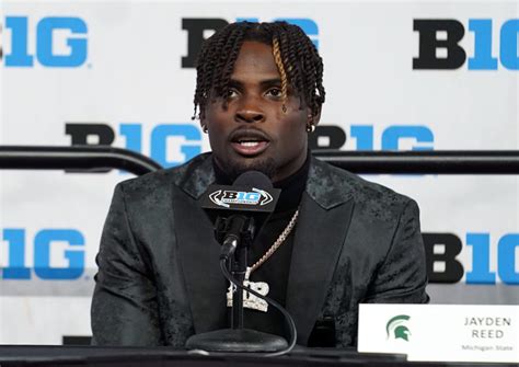 Michigan State Football Wr Jayden Reed Named A Top Ten Player In The Big Ten By Joshua Perry