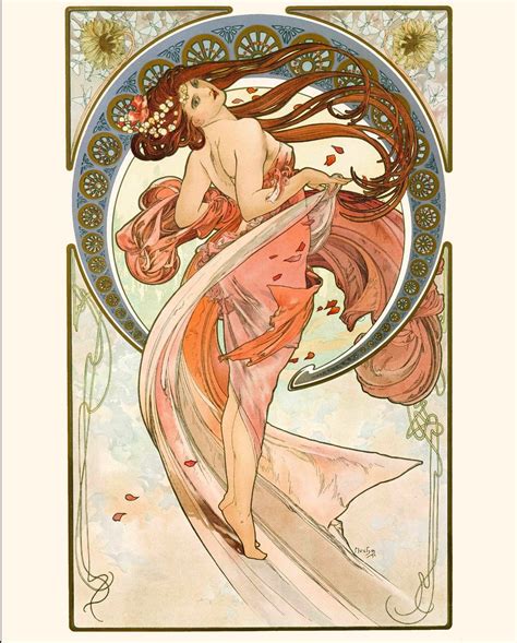 Art Nouveau Style Fine Art Print Titled Summer By Alphonse Etsy