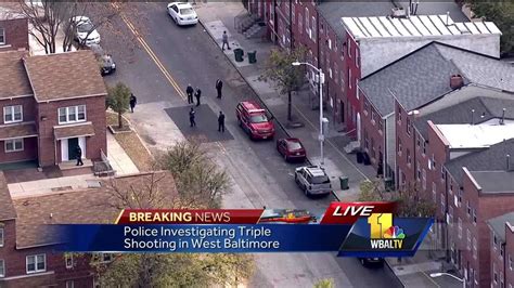 Video Police Investigate Triple Shooting In West Baltimore