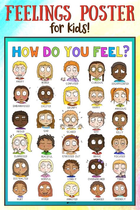 Feelings Poster Comes In Feeling Card Games Resource For School Or