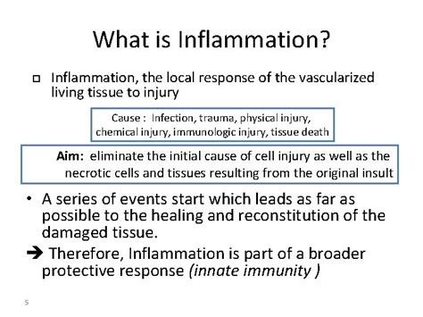 Inflammation And Repair Lecture 1 Definition Of Inflammation