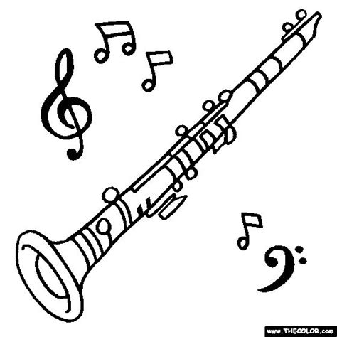 Clarinet Drawing Clipart Best