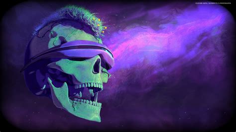 Wallpaper Skull Games Posters Games Art Purple Background