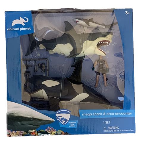 Buy Great White Shark And Killer Whale Playset Animal Planet Online At