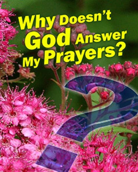 Why Doesnt God Answer My Prayers Ernest Angley Ministries