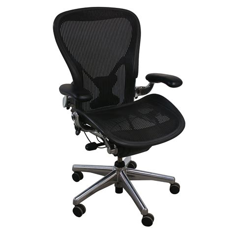 The designers, bill stumpf and don chadwick wanted to design office chairs like the business world had never seen before. Herman Miller Aeron PostureFit Used Aluminum Base Size C ...