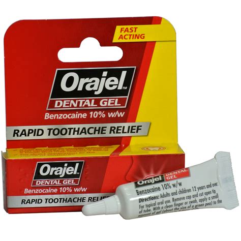Orajel Dental Gel Toothache Pain Relief 1 Pack Home Health Uk