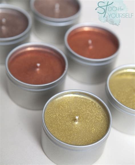 Poured Glitter Tin Candle Ts By Jen Carreiro Project