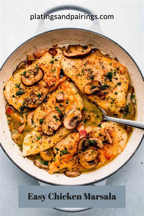 I'm glad to share this recipe so you too can have an easy, absolutely delicious and healthy chicken marsala recipe of your own! Easy Chicken Marsala Recipe | Platings + Pairings