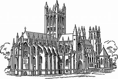 Clipart Cathedral Gothic Church Architecture Canterbury Svg