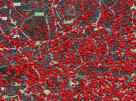 Interactive Map That Shows Every German Bomb Dropped On London During