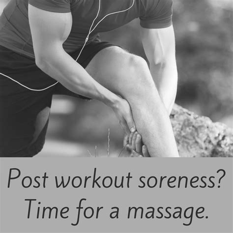 Come In After Your Work Out For A Massage And We Will Fix The Issues
