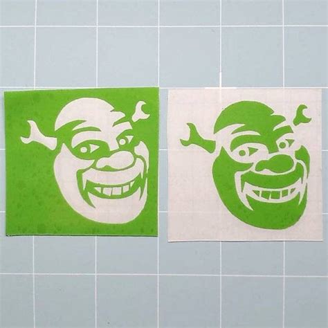 Shrek Smile Vinyl Sticker Decal Funny Meme Bumper Stickers Etsy