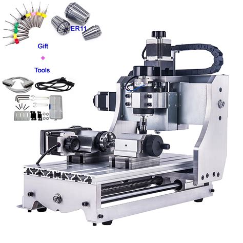 4 Axis Cnc Router 3020 T D300 Mini Cnc Milling Machine With White