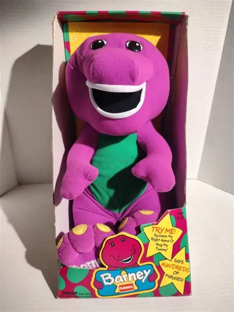 Brand New Vtg 1992 Barney Playskool Talking 18 Plush Toy Dinosaur