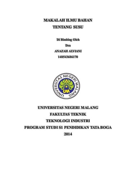 Makalah Universitas Negeri Malang Buat Makalah