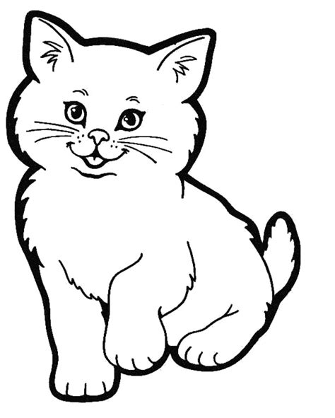 Kot to bardzo miłe stworzenie. Światowy Dzień Kota - Kolorowanki 1 do druku | Materiały ...