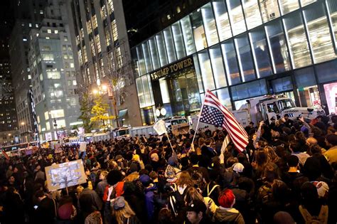 Across The Country Crowds March In Protest Against Trumps Victory
