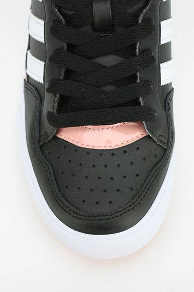 Adidas Originals Extaball Leather Hightop Sneaker In Black Black Multi