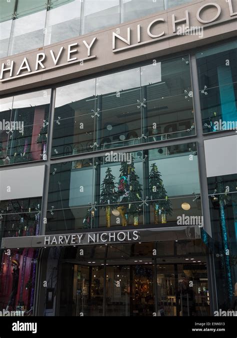 Harvey Nichols Shopfront Manchester Stock Photo Alamy