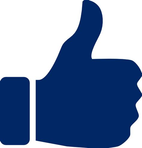 Blue Thumbs Up Icon Clip Art At Vector Clip Art Online
