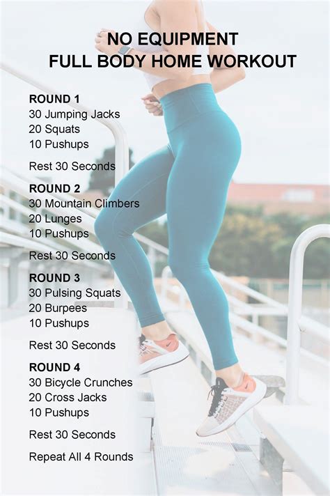 Whether you have 15 minutes or 45, by combining these exercises, you can build an effective workout routine without equipment to do in the comfort of your home that will improve your muscle tone, keeping you fit and. No Equipment Full Body Home Workout | Tabata workouts, At ...