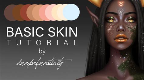 How To Draw Skin Digitally Basic Tutorial Youtube