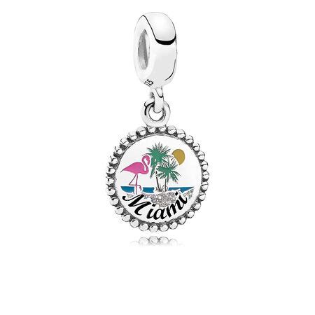 Founded in copenhagen in 1982, the pandora brand and its jewellery represent. Miami Beach Dangle Charm, Mixed Enamel