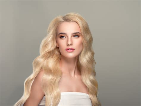 Stock Photo Beautiful Girl With Wavy White Hair 02 Free Download