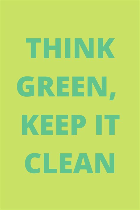 Green Earth Clean Earth Slogans