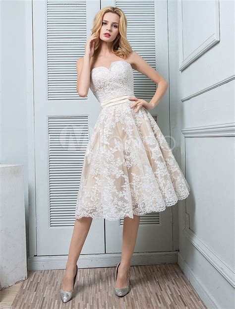 White Lace Dress Strapless Party Dress Embroidered Midi Dress