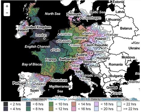 These Isochrone Maps Show How Well Or How Badly Europes Cities Are