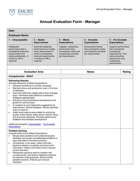 Employee Sample Evaluation Form Employeeform Net Vrogue