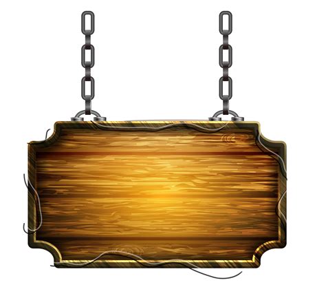 Wooden Sign Hanging Png Clipart Png All