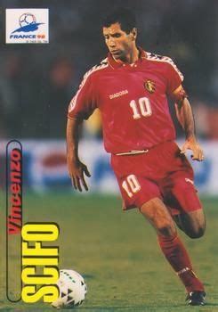 Vincenzo enzo daniele scifo (italian pronunciation: Enzo Scifo of Belgium. 1998 World Cup Finals card. (With ...