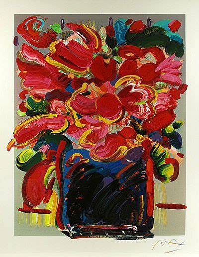 Peter Max Abstract Flowers Peter Max Art Bold Art Serigraph