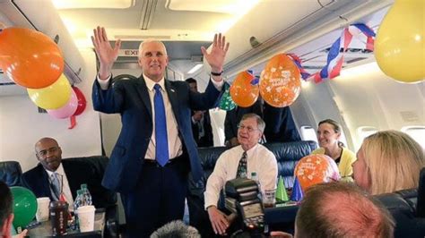 Mike Pence Takes His Birthday To New Heights Aboard Air Force Two And