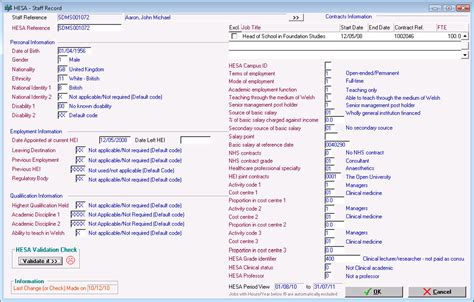 Sdms Ltd Sdms V Hrpersonnel For Windows Hesa Module
