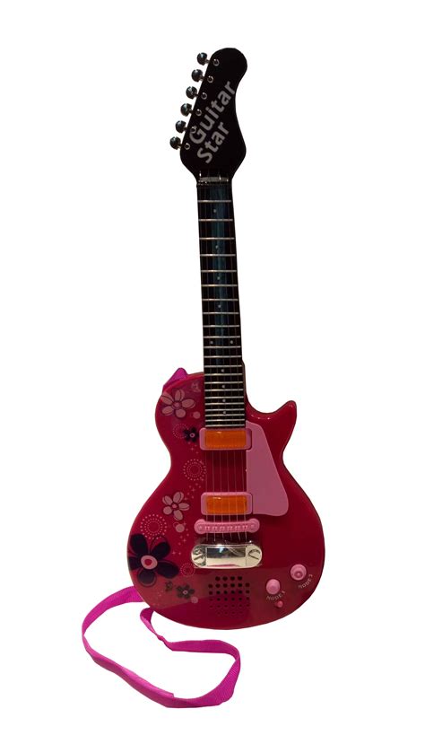 Elegantoss Kids Electronic Musical Toy Guitar With Sound And Lights Pink