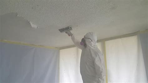 While the manufacture of popcorn ceiling asbestos material was banned in 1978, it remained legal to install it in homes. Asbestos Project Guide for Property Owners and Contractors