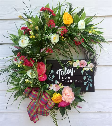Grapevine Wreath, Summer Grapevine Wreath, Floral Grapevine Wreath | Summer wreath, Homemade ...